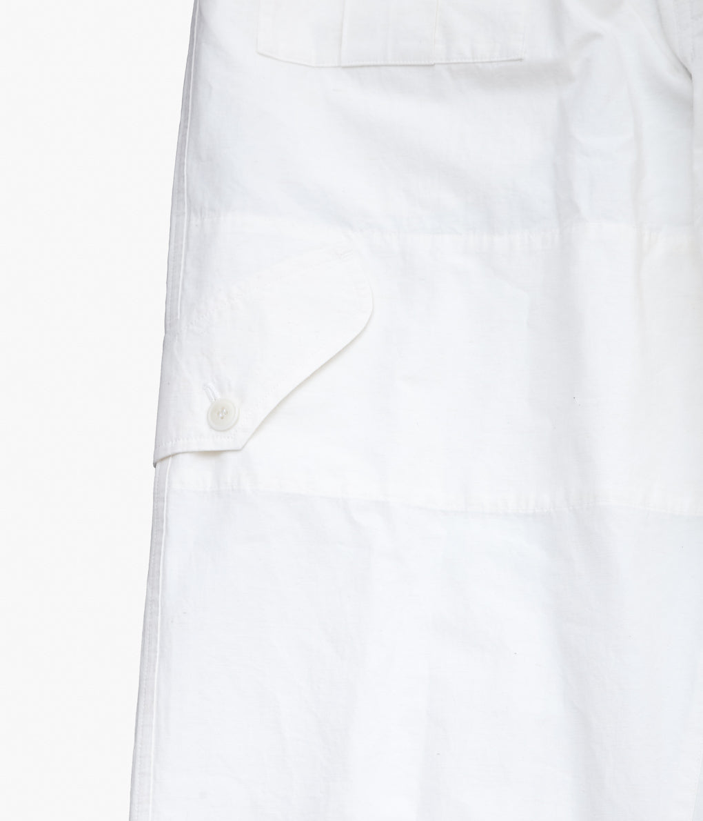 NOMAT ''COTTON HEMP CARGO PANTS'' (WHITE)