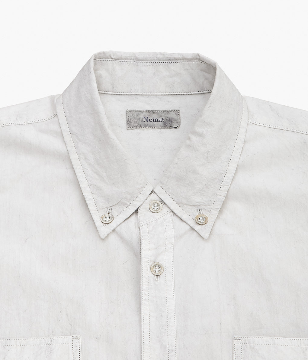 NOMAT ''COTTON TIED SHIRT'' (PEARL GREY)