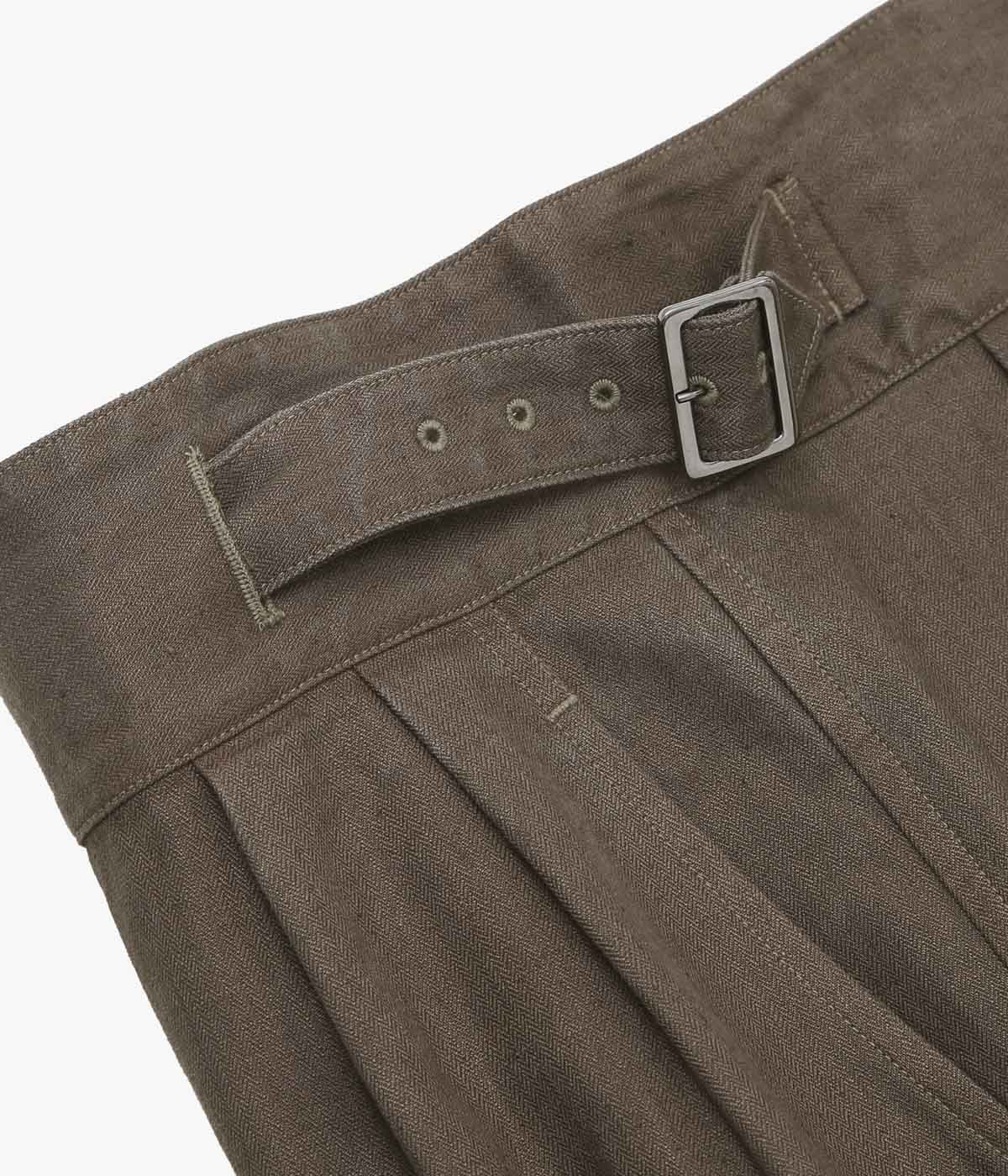 NOMAT ''GURKHA SHORT PT / HERRINGBONE'' (BROWN)