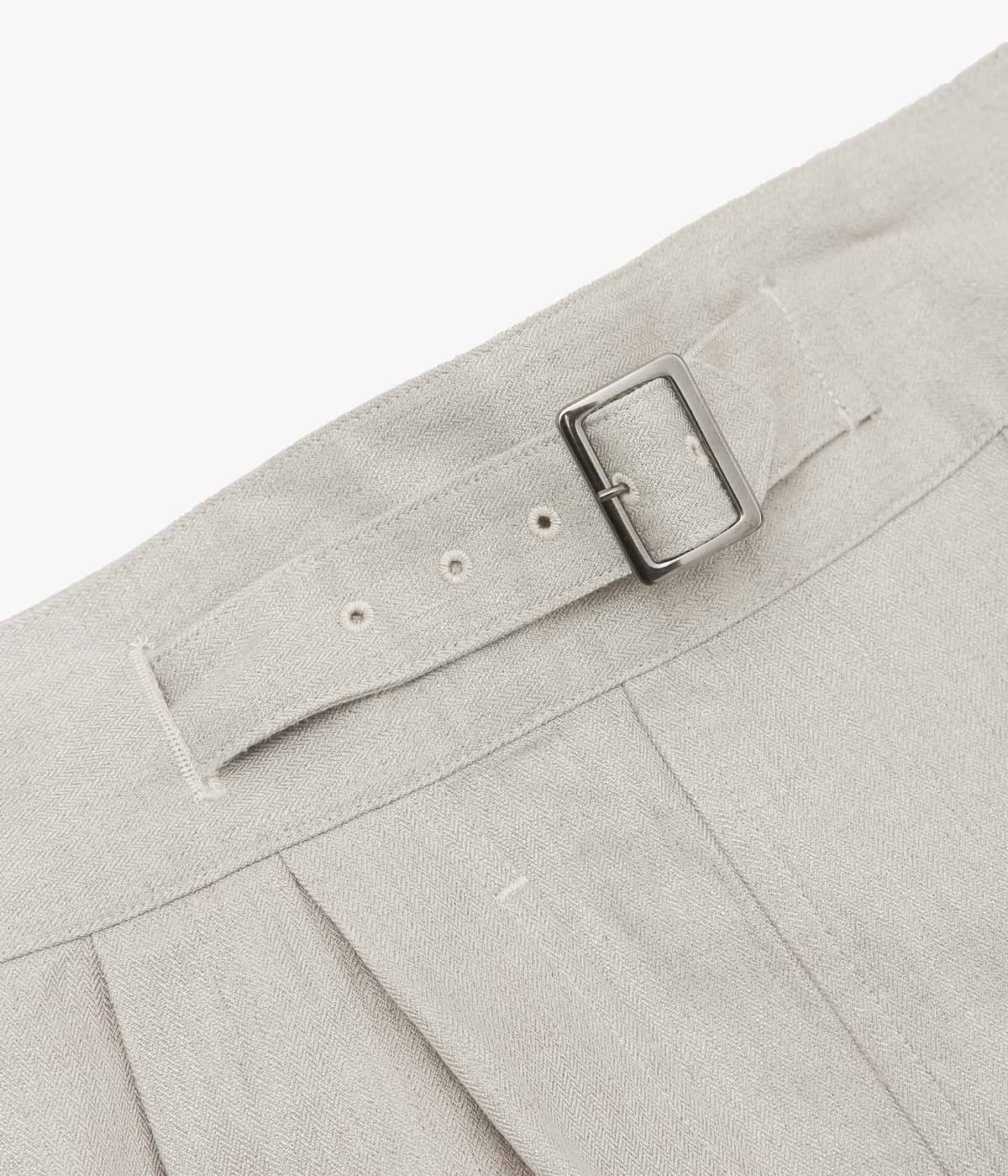 NOMAT ''GURKHA SHORT PT / HERRINGBONE'' (ECRU)