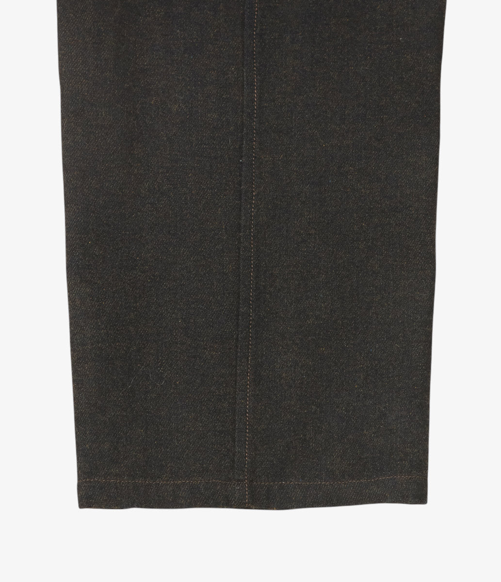 NOMAT ''POCKET PT C/W DENIM'' (DARK BROWN)