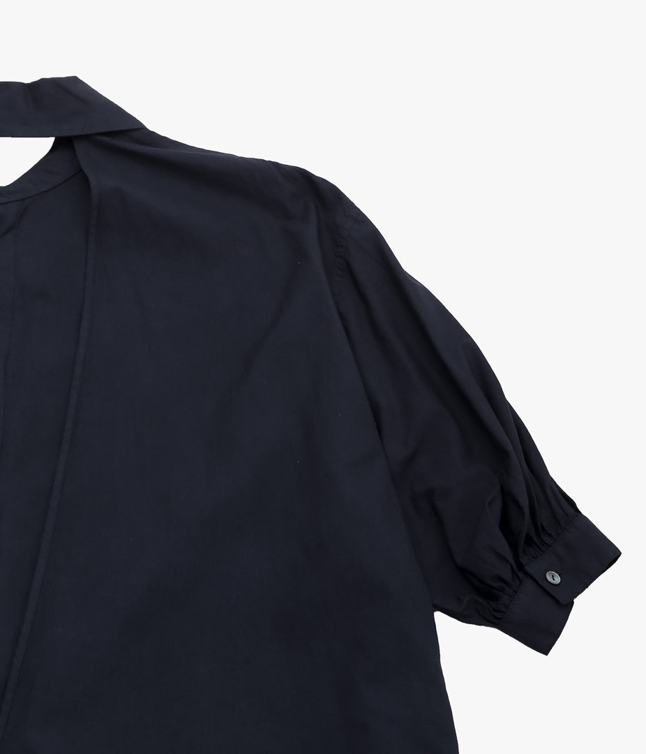 NOMAT ''TIE LONG DRESS (OPEN BLACK)'' (NAVY)