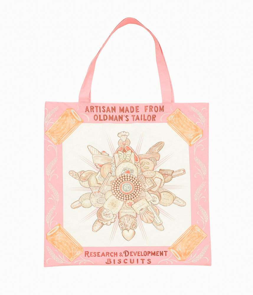 OLDMAN'S TAILOR ''BISCUIT PANEL TOTE BAG'' (PINK)