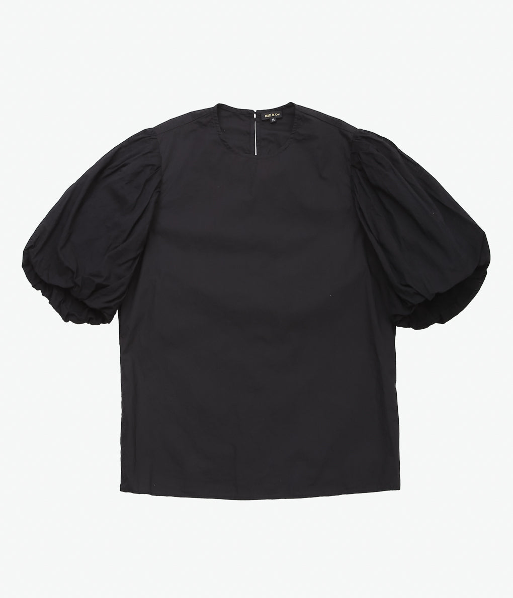 OLDMAN'S TAILOR ''G.D LAWN BALLOON SLEEVE BLOUSE'' (BLACK)