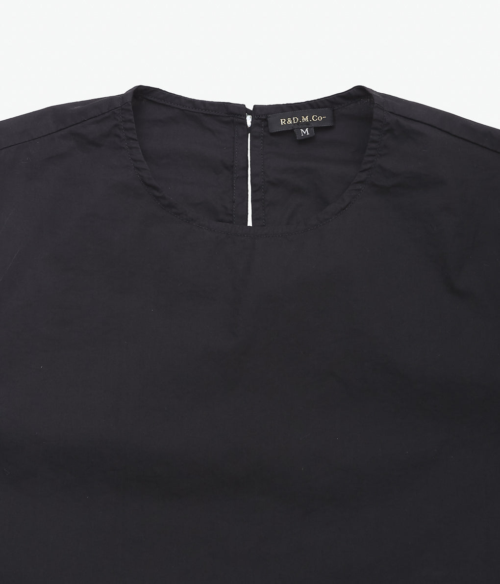 OLDMAN'S TAILOR ''G.D LAWN BALLOON SLEEVE BLOUSE'' (BLACK)