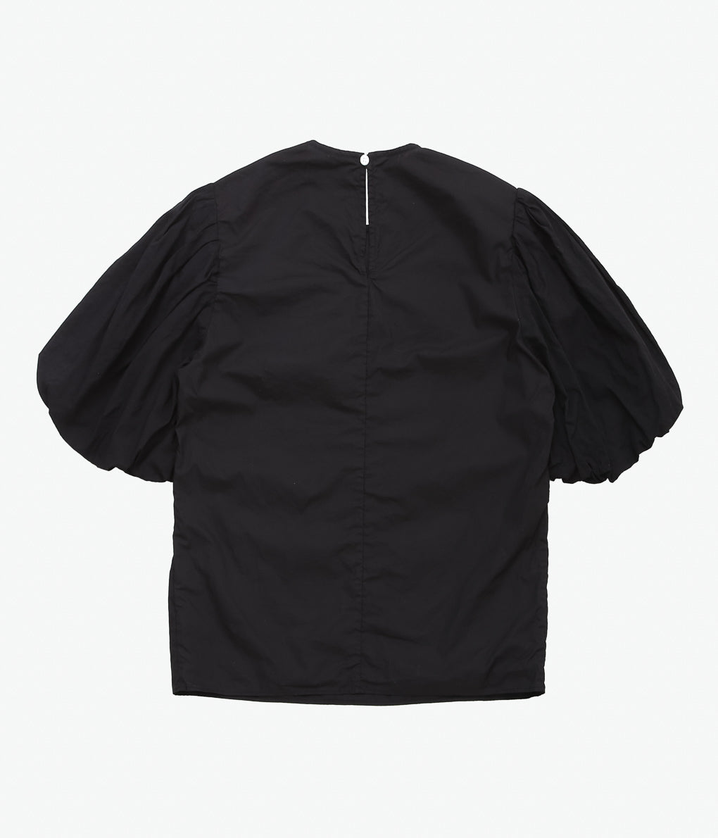 OLDMAN'S TAILOR ''G.D LAWN BALLOON SLEEVE BLOUSE'' (BLACK)