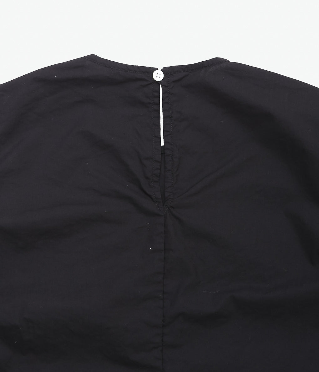 OLDMAN'S TAILOR ''G.D LAWN BALLOON SLEEVE BLOUSE'' (BLACK)