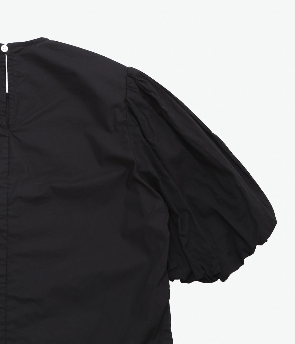 OLDMAN'S TAILOR ''G.D LAWN BALLOON SLEEVE BLOUSE'' (BLACK)