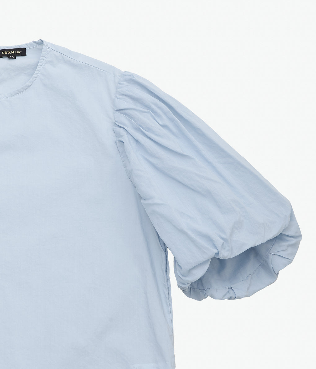 OLDMAN'S TAILOR ''G.D LAWN BALLOON SLEEVE BLOUSE'' (SAX)