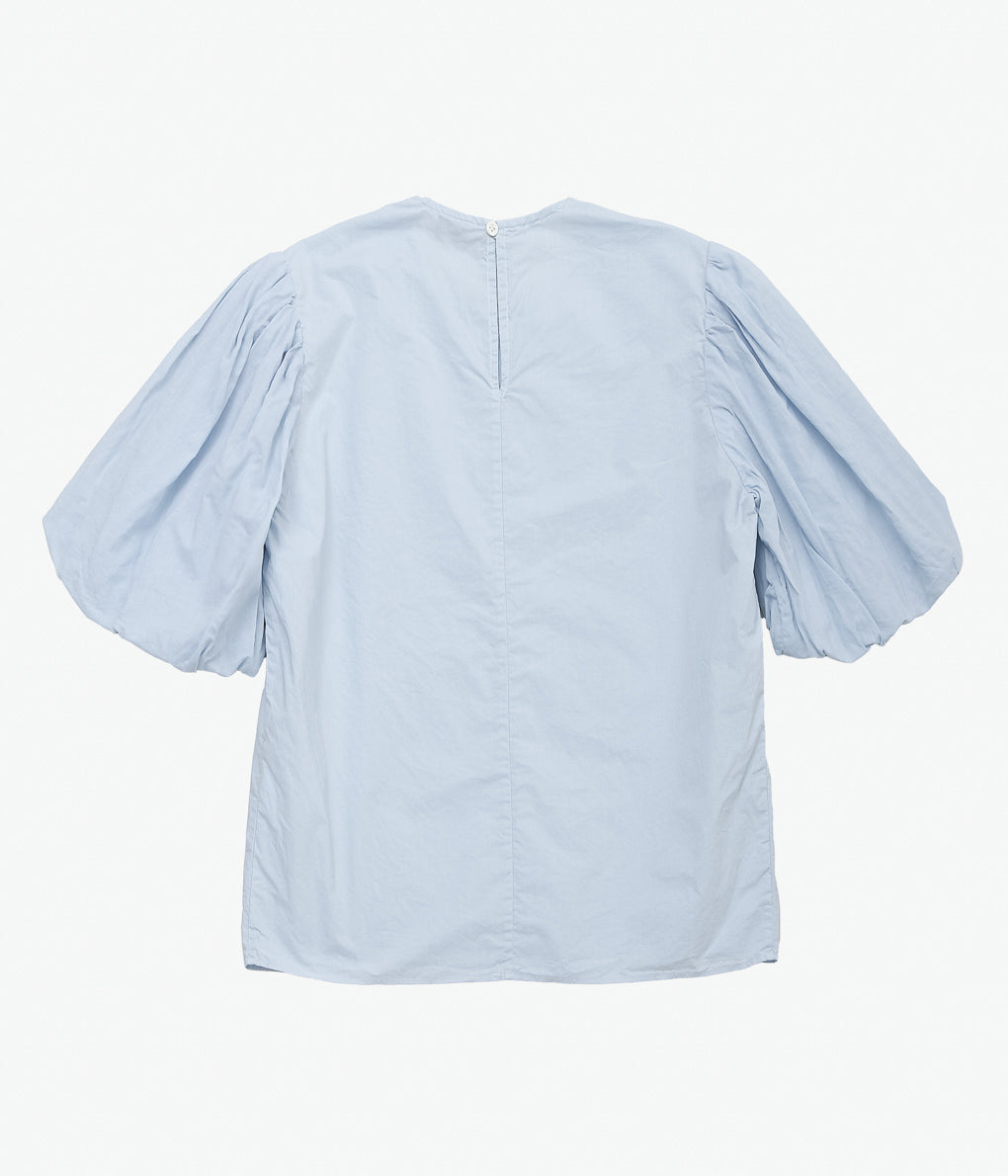 OLDMAN'S TAILOR ''G.D LAWN BALLOON SLEEVE BLOUSE'' (SAX)