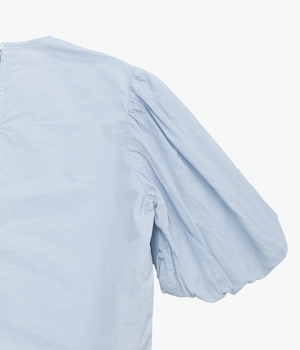 OLDMAN'S TAILOR ''G.D LAWN BALLOON SLEEVE BLOUSE'' (SAX)