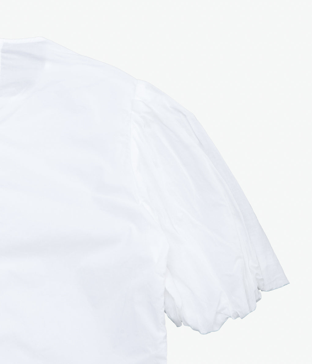 OLDMAN'S TAILOR ''G.D LAWN BALLOON SLEEVE BLOUSE'' (WHITE)
