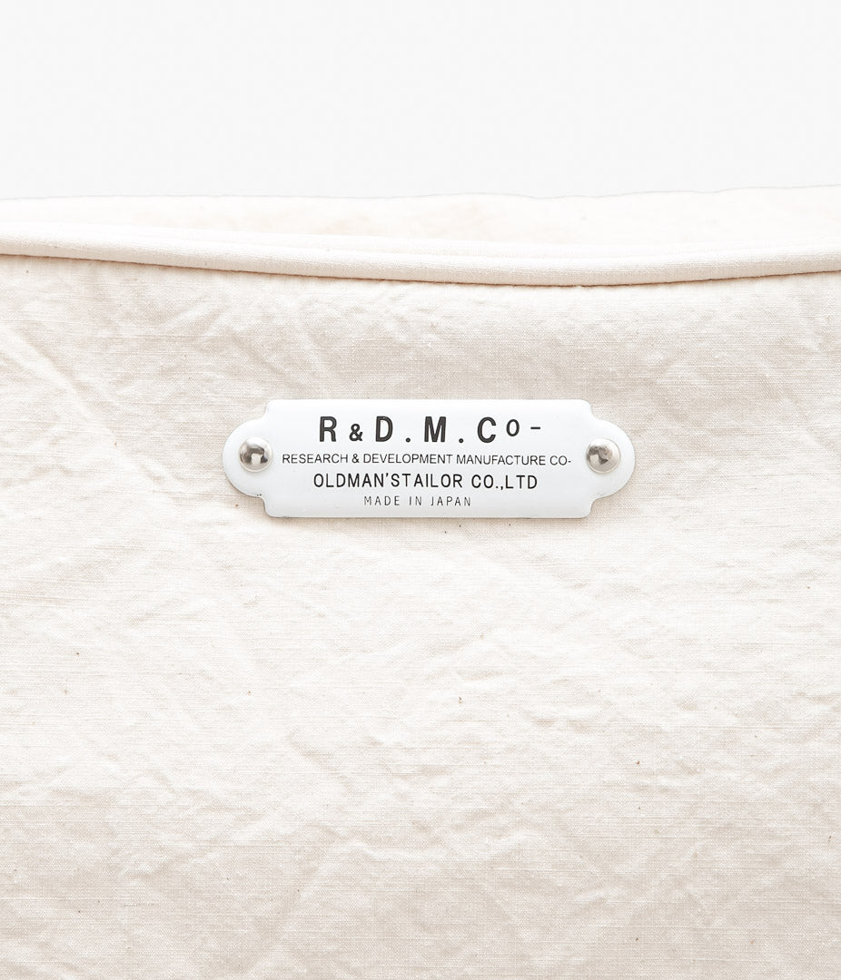 OLDMAN 'S TAILOR ''HIGH COUNT COTTON BOSTON BAG''(NATURAL)
