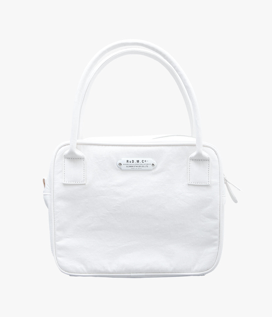 OLDMAN'S TAILOR ''HIGH COUNT COTTON BOSTON BAG'' (WHITE)
