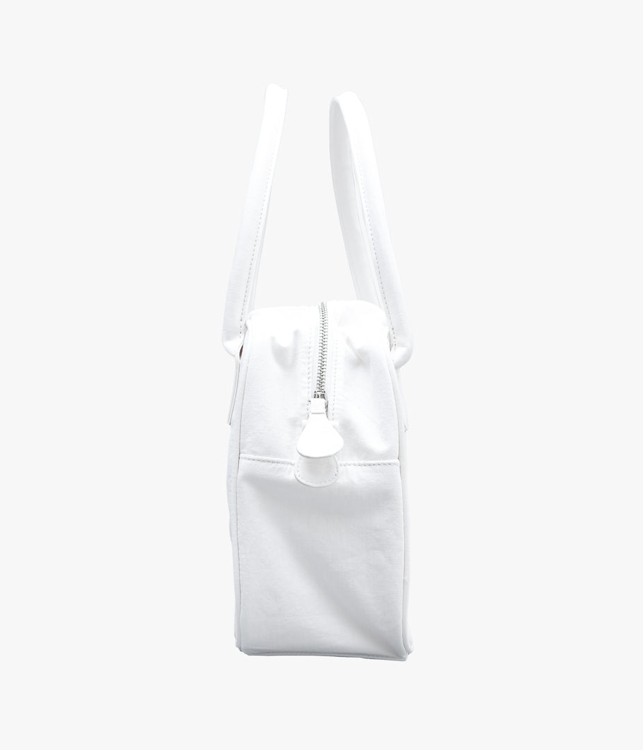 OLDMAN'S TAILOR ''HIGH COUNT COTTON BOSTON BAG'' (WHITE)
