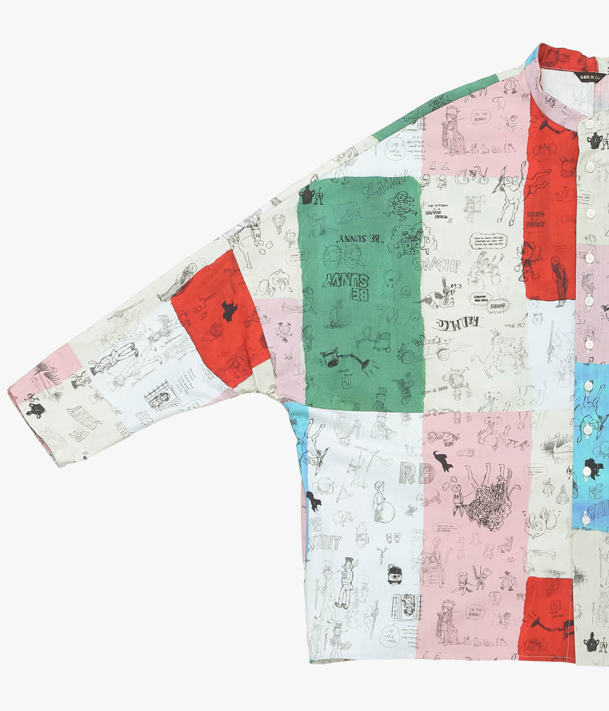 OLDMAN'S TAILOR ''MOSAIC GRAFFITI BAGGY SHIRT'' (MULTI)