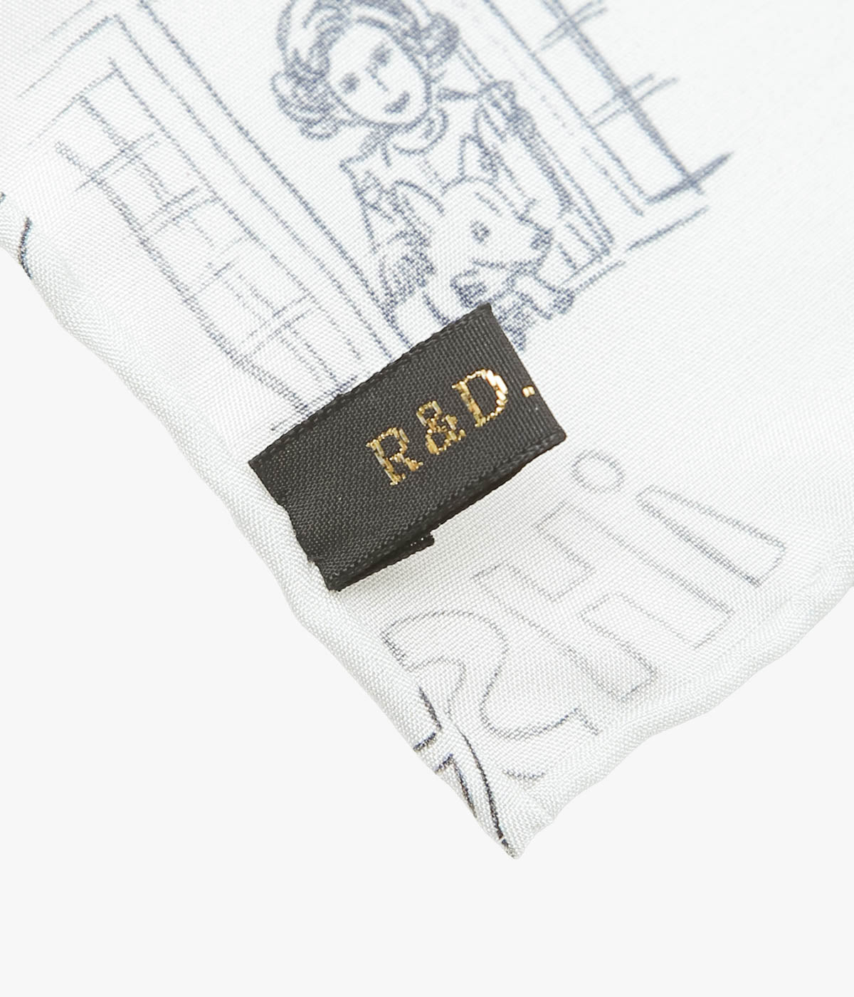OLDMAN'S TAILOR ''MOSAIC GRAFFITI SCARF'' (MULTI)
