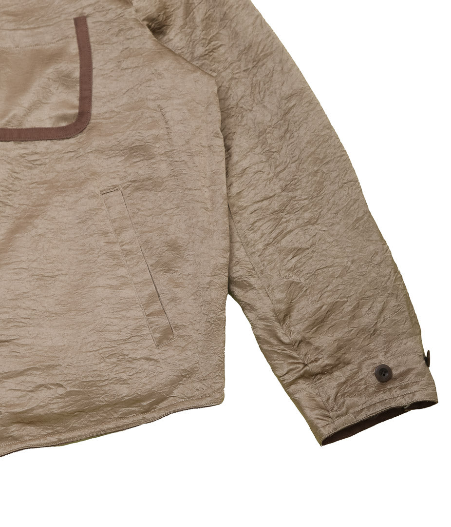 OLDMAN'S TAILOR ''NO COLLAR R-L BLOUSON'' (BEIGE)