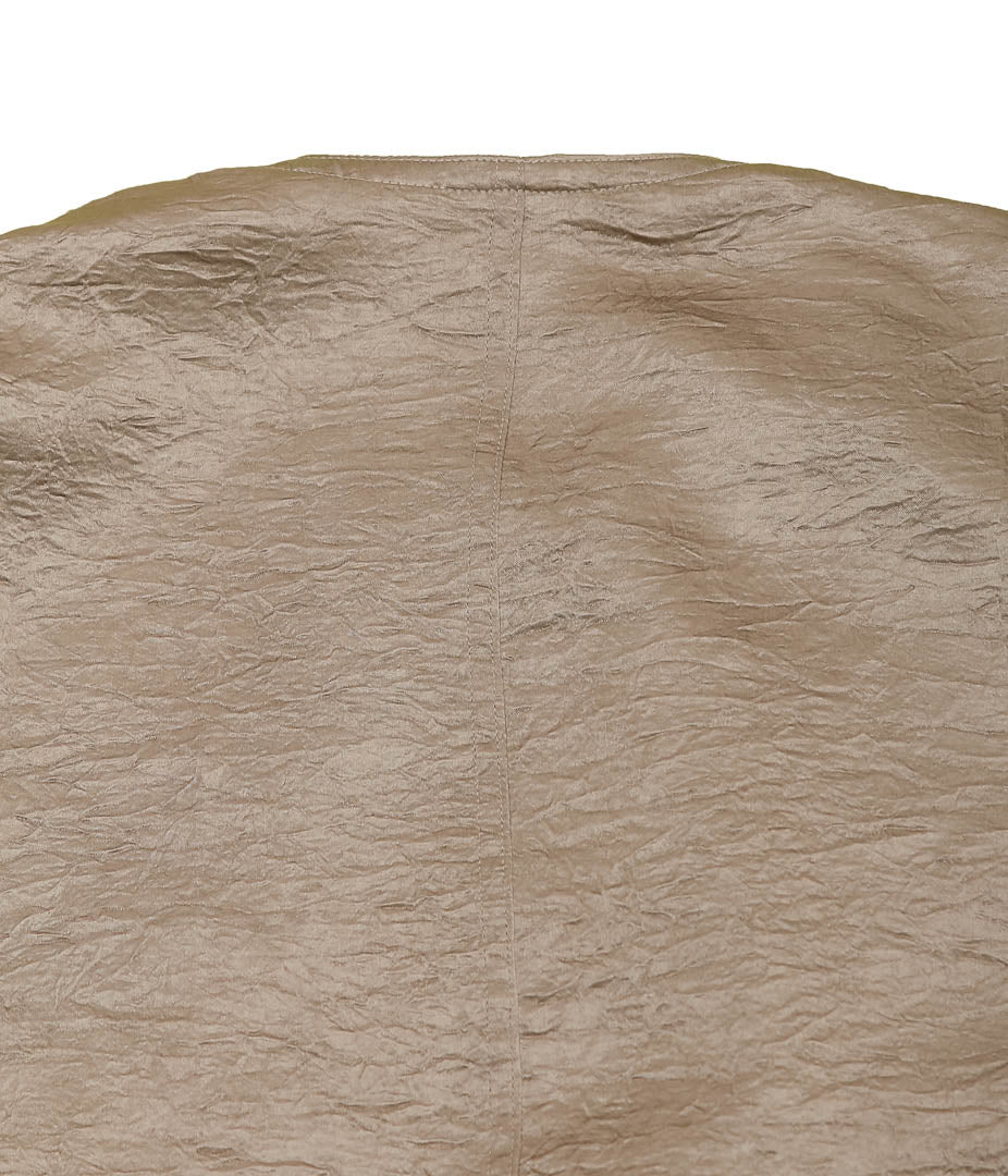 OLDMAN'S TAILOR ''NO COLLAR R-L BLOUSON'' (BEIGE)