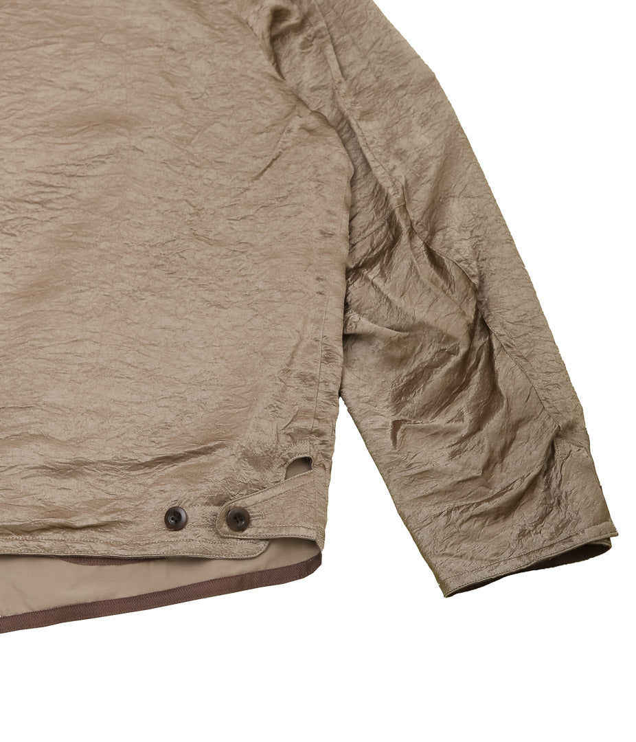 OLDMAN'S TAILOR ''NO COLLAR R-L BLOUSON'' (BEIGE)