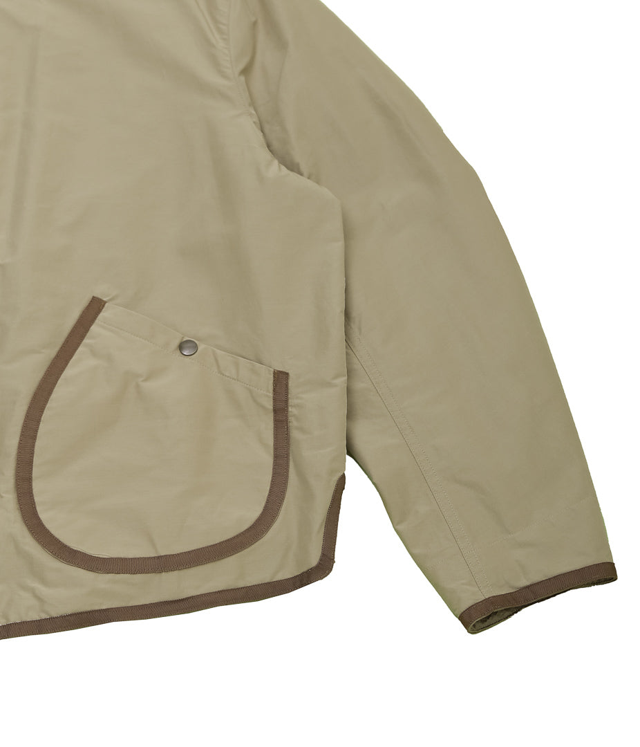 OLDMAN'S TAILOR ''NO COLLAR R-L BLOUSON'' (BEIGE)