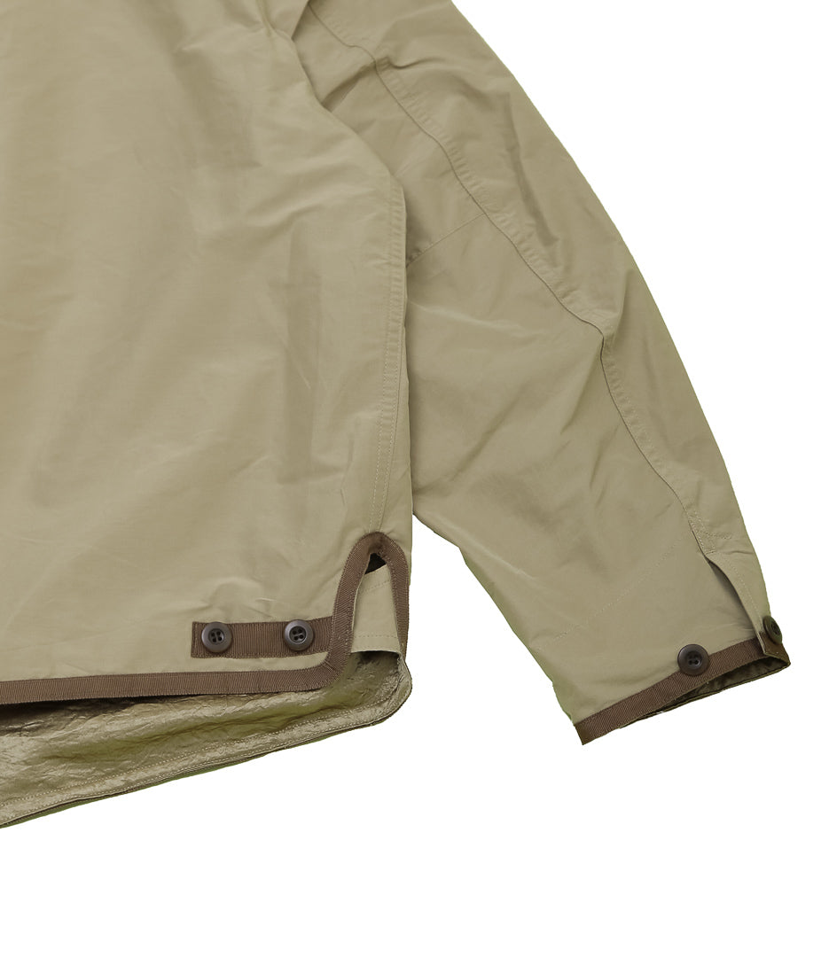 OLDMAN'S TAILOR ''NO COLLAR R-L BLOUSON'' (BEIGE)