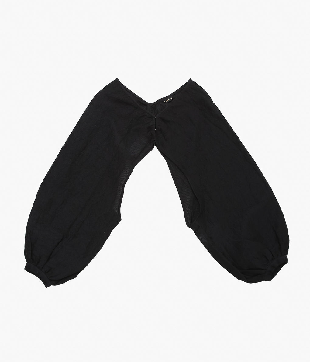 OLDMAN'S TAILOR ''SHADING CHECK BOLERO SLEEVE'' (BLACK)
