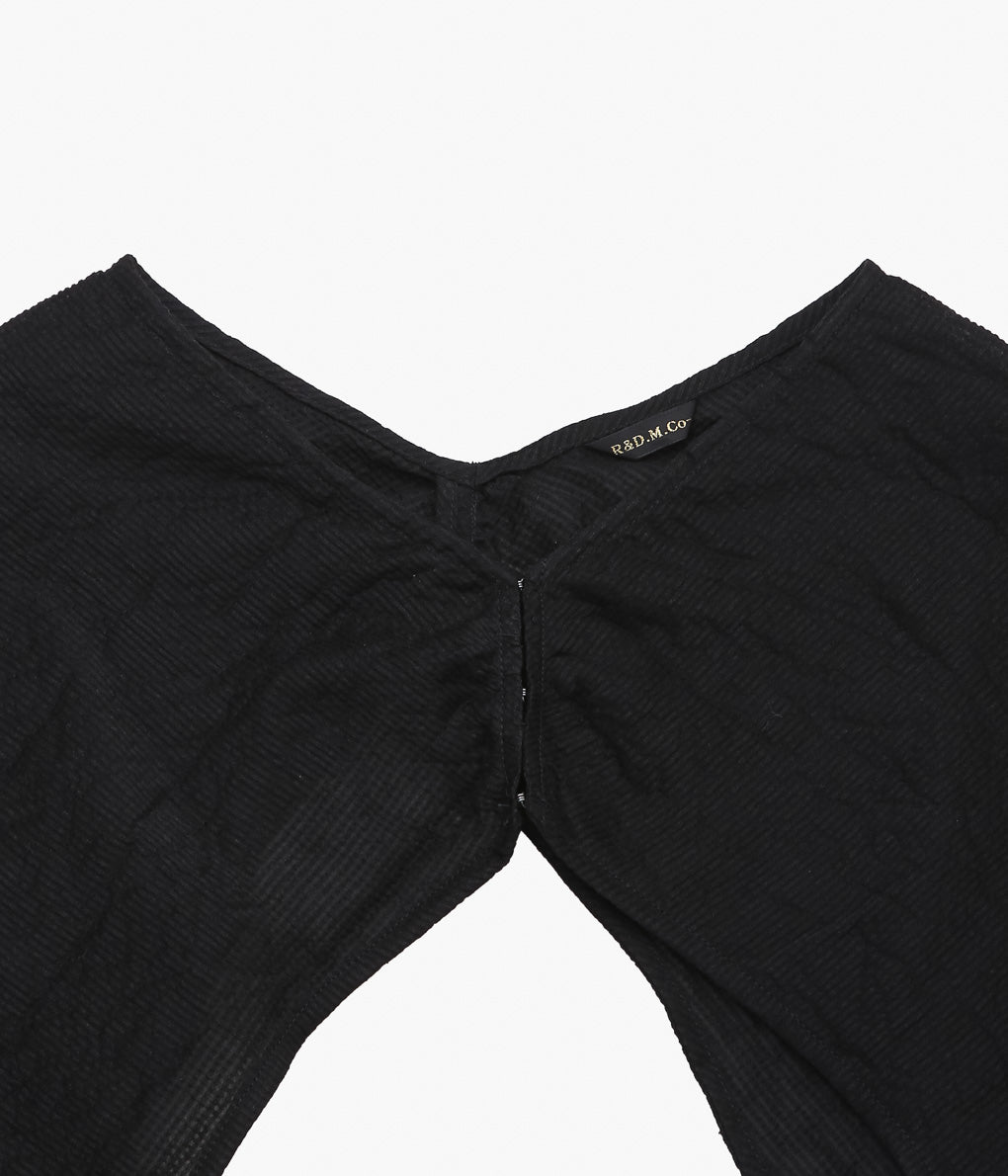 OLDMAN'S TAILOR ''SHADING CHECK BOLERO SLEEVE'' (BLACK)