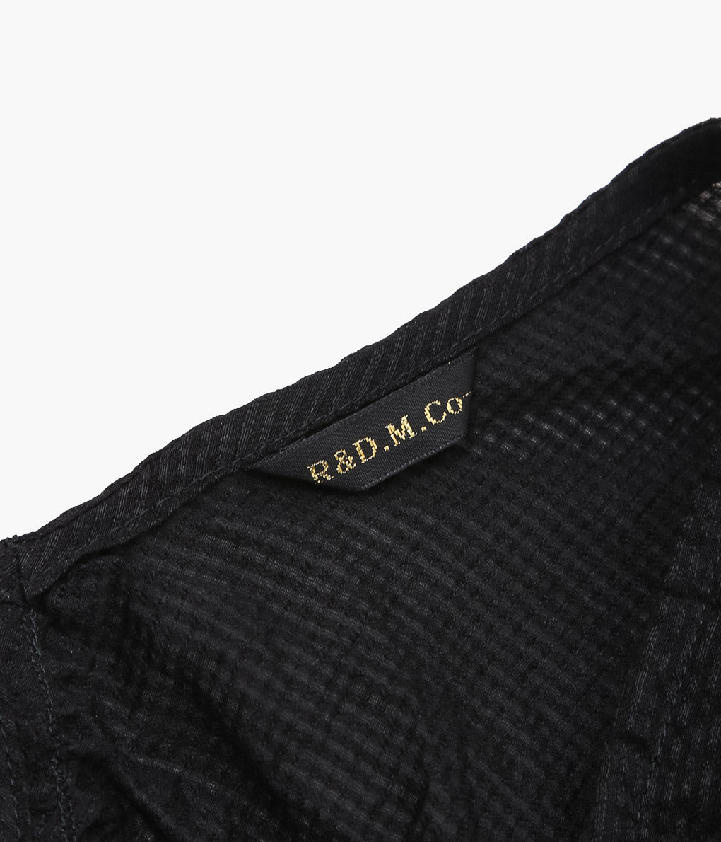 OLDMAN'S TAILOR ''SHADING CHECK BOLERO SLEEVE'' (BLACK)