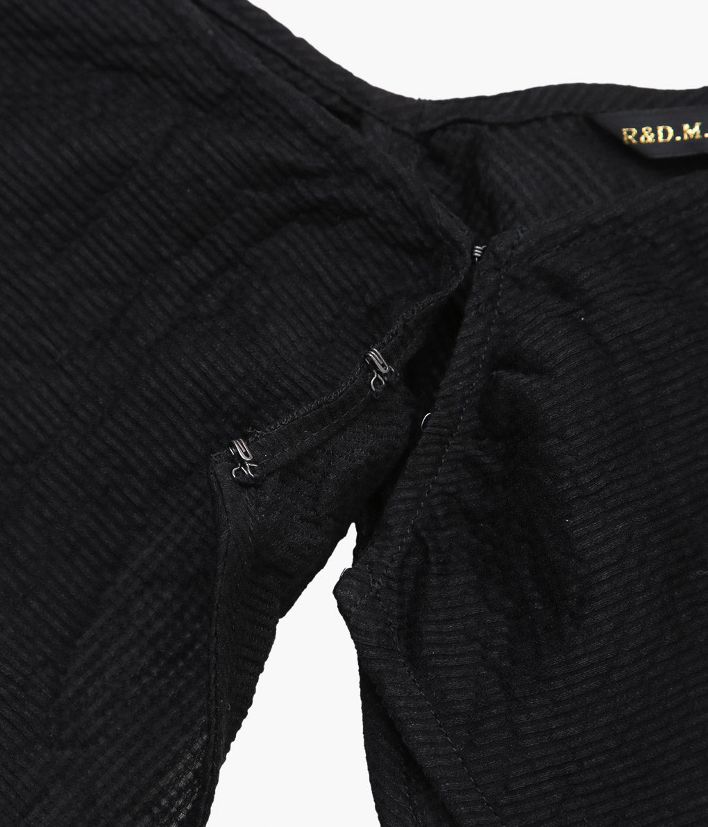 OLDMAN'S TAILOR ''SHADING CHECK BOLERO SLEEVE'' (BLACK)