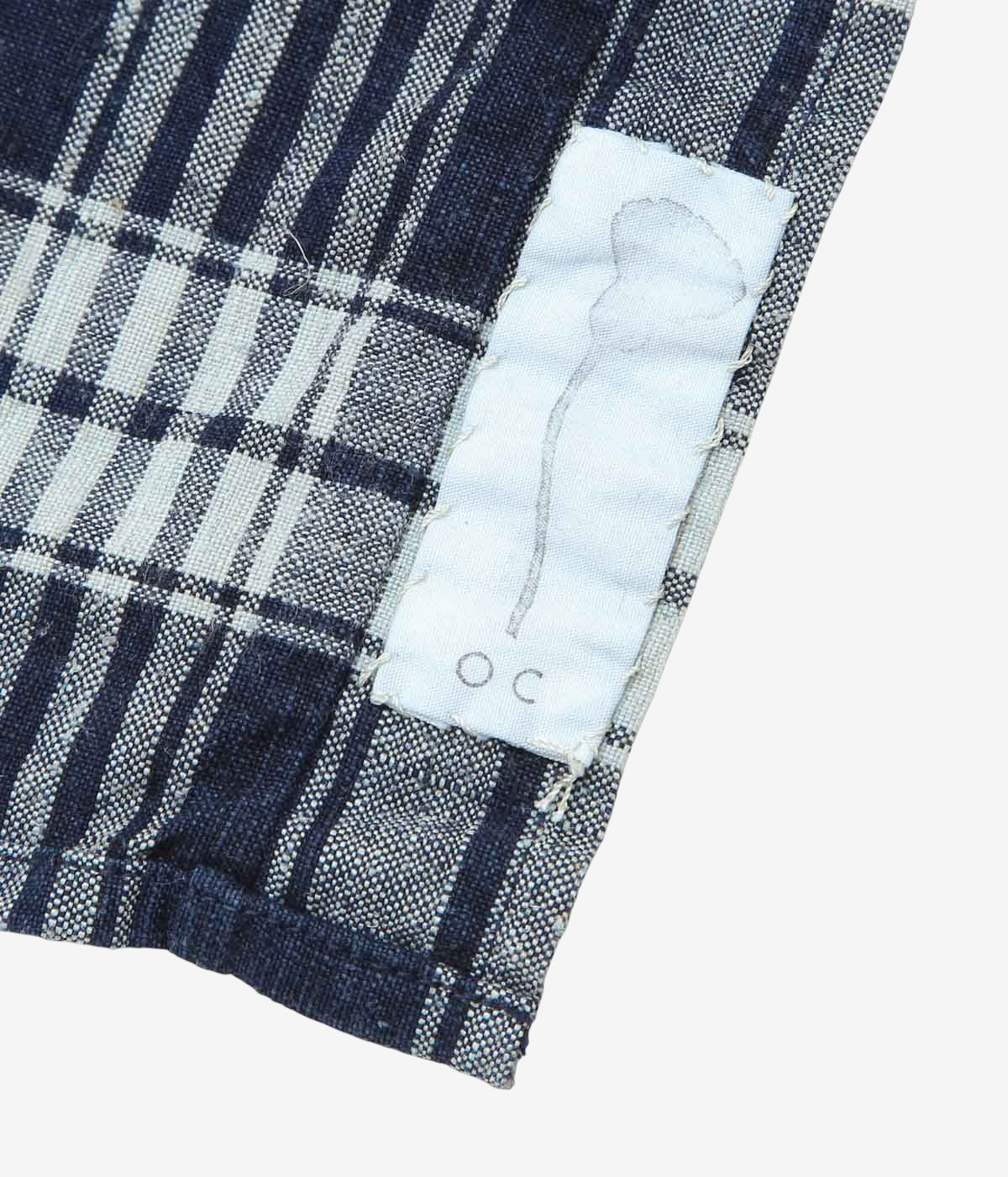 OLIVER CHURCH ''PATCHWORK SOFT SHIRT|ANTIQUE KELSCH'' (NAVY CHECK MIX)