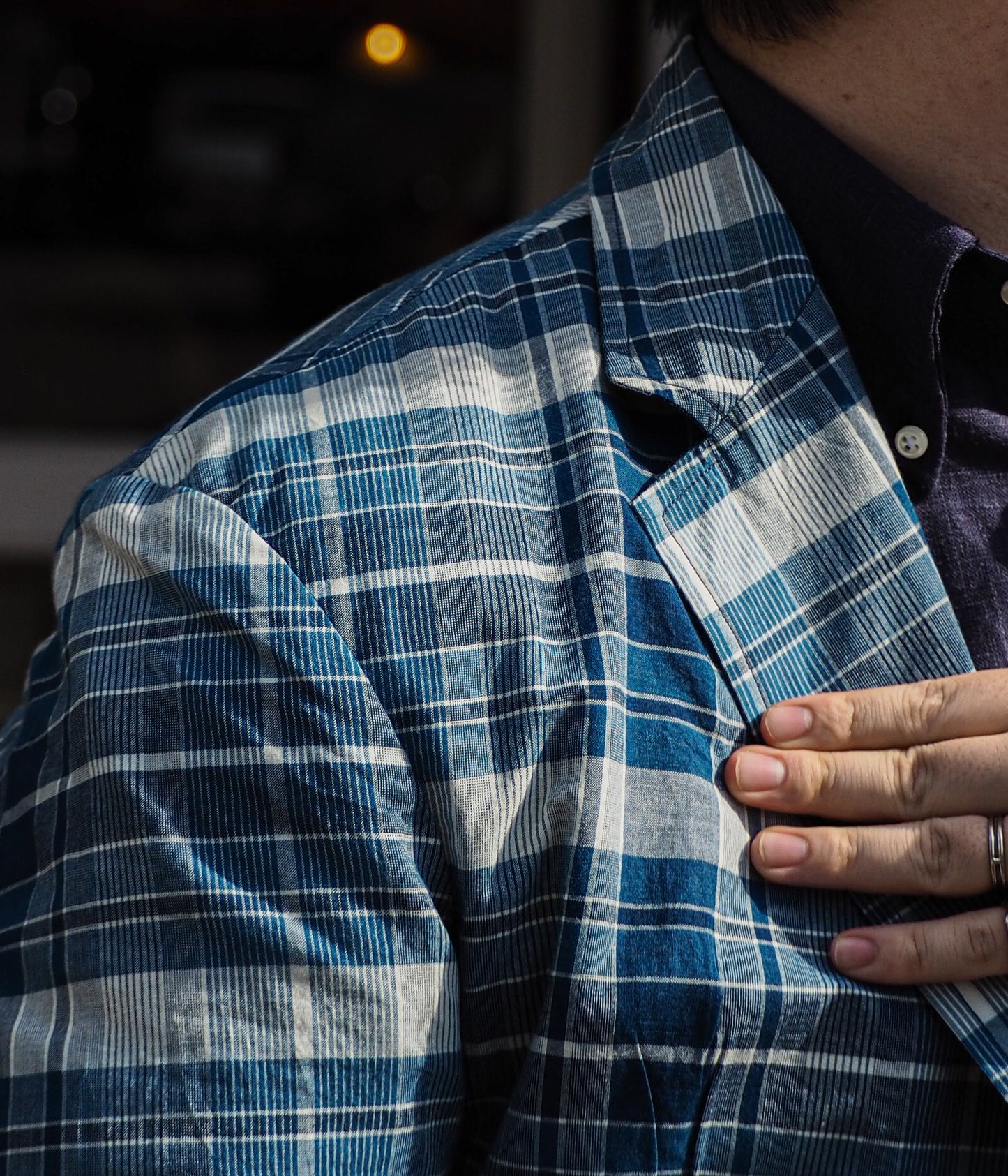 ORIGINAL MADRAS TRADING COMPANY ''SUMMER JACKET'' (BLUE)