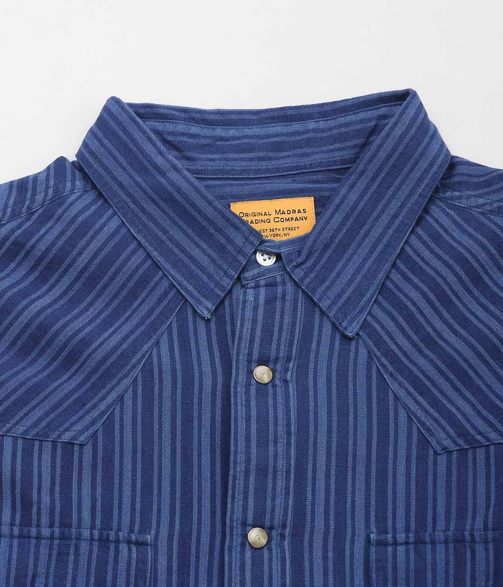 【SAMPLE SALE】ORIGINAL MADRAS TRADING COMPANY ''WS COLLAR SHIRTS ND'' (BLUE)