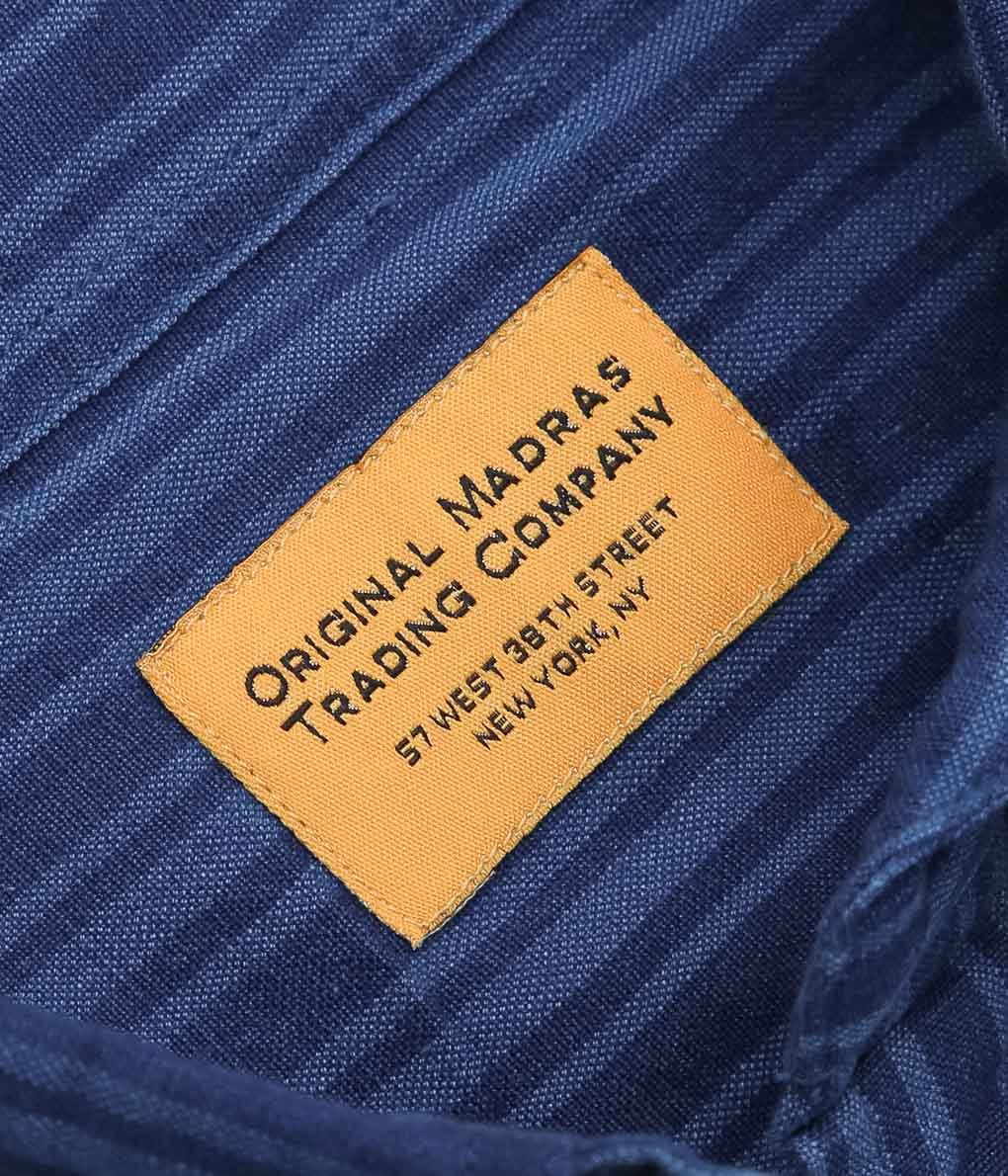 【SAMPLE SALE】ORIGINAL MADRAS TRADING COMPANY ''WS COLLAR SHIRTS ND'' (BLUE)