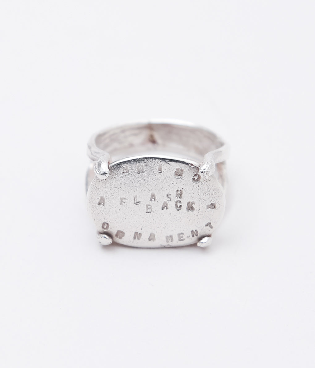 ORNAMENT & CRIME ''FLASHBACK BOXING RING''(STERLING SILVER)