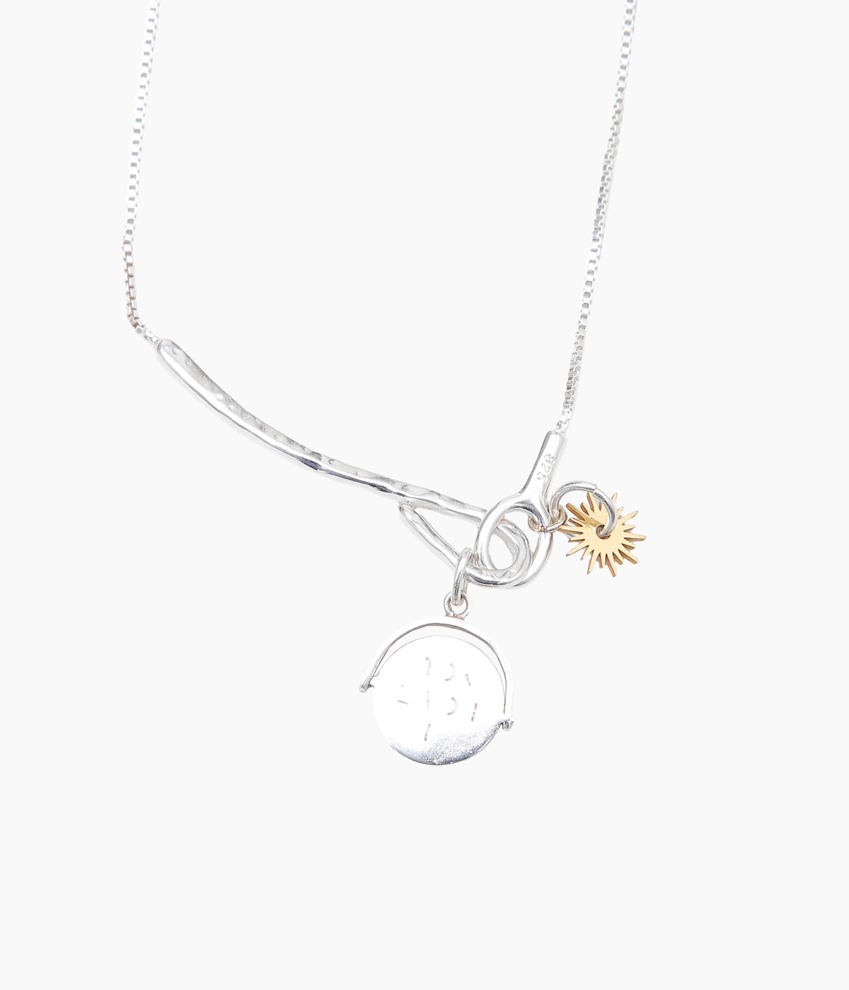 ORNAMENT&CRIME ''I LOVE YOU /STAR CHARM NECKLACE'' (SILVER/GOLD PLATED)