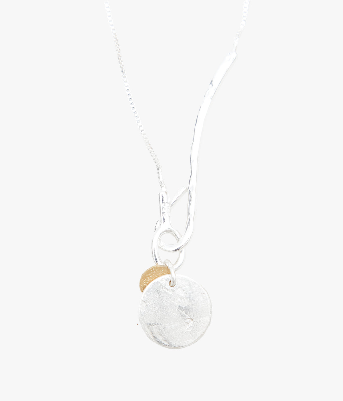 ORNAMENT&CRIME ''ORNAMENT & CRIME & SUN NECKLACE'' (SILVER/GOLD PLATED)