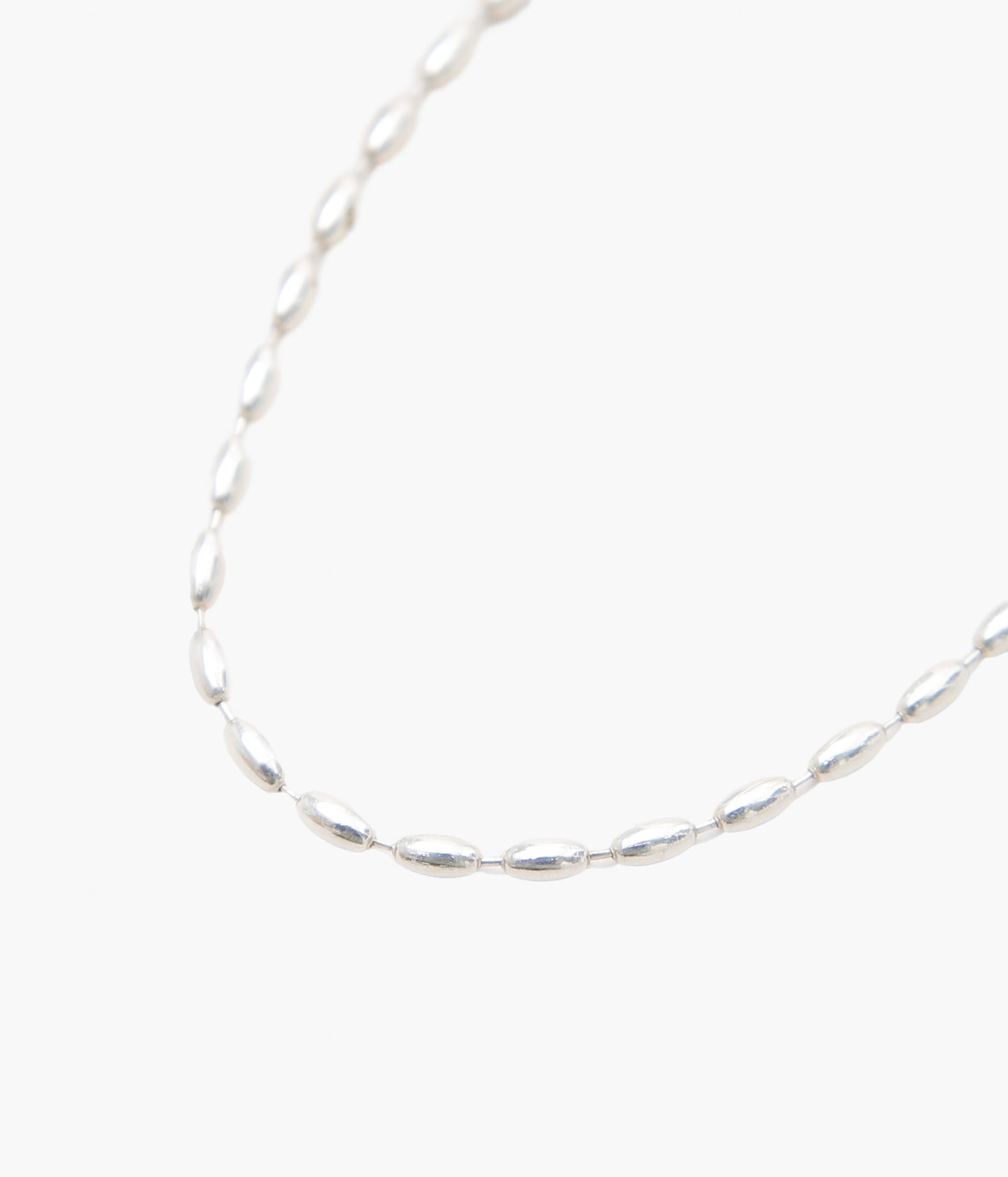 ORNAMENT&CRIME '' RICE CHAIN'' (SILVER)