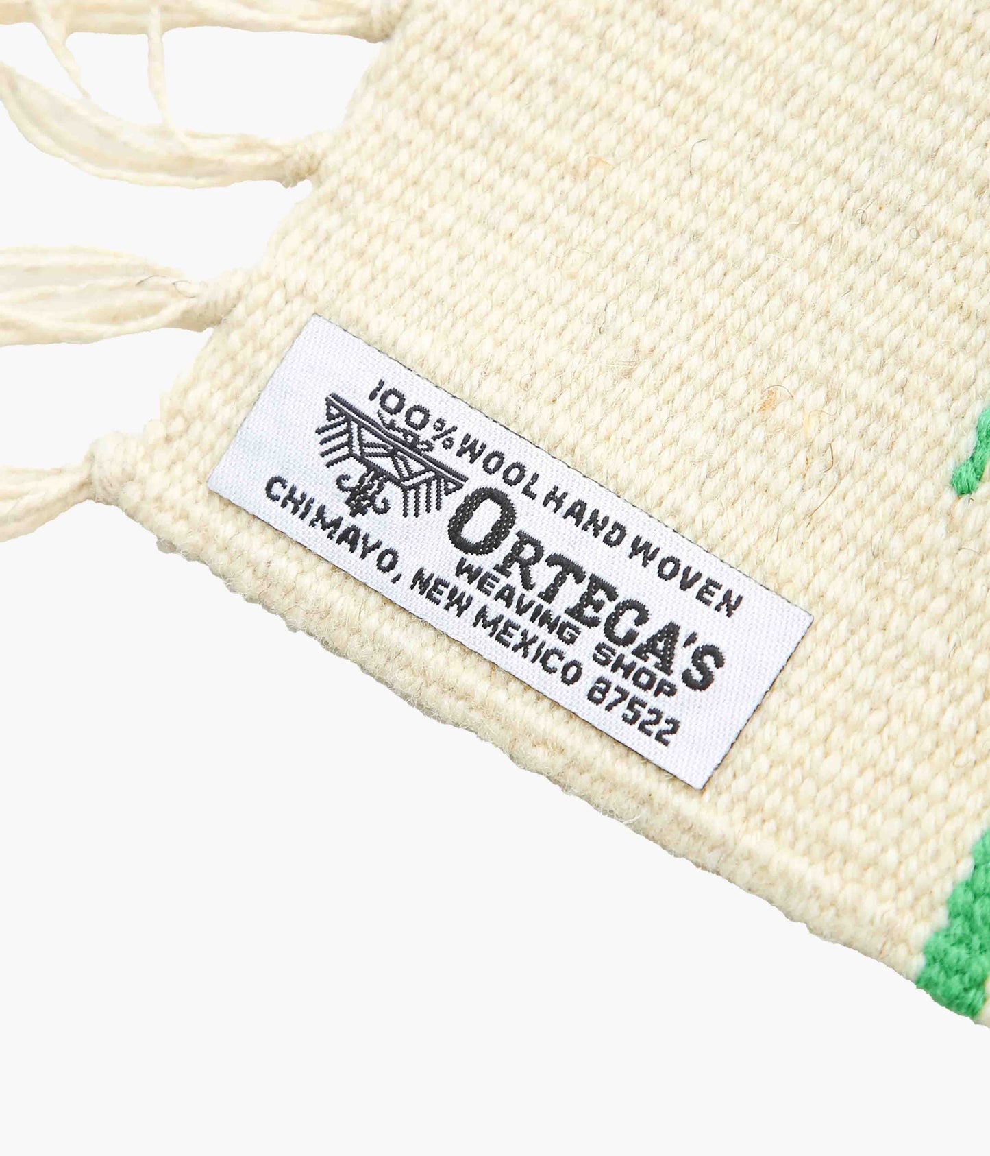 ORTEGA'S ''CHIMAYO "YEI" RUG 46×38cm'' (NATURAL×GREEN)