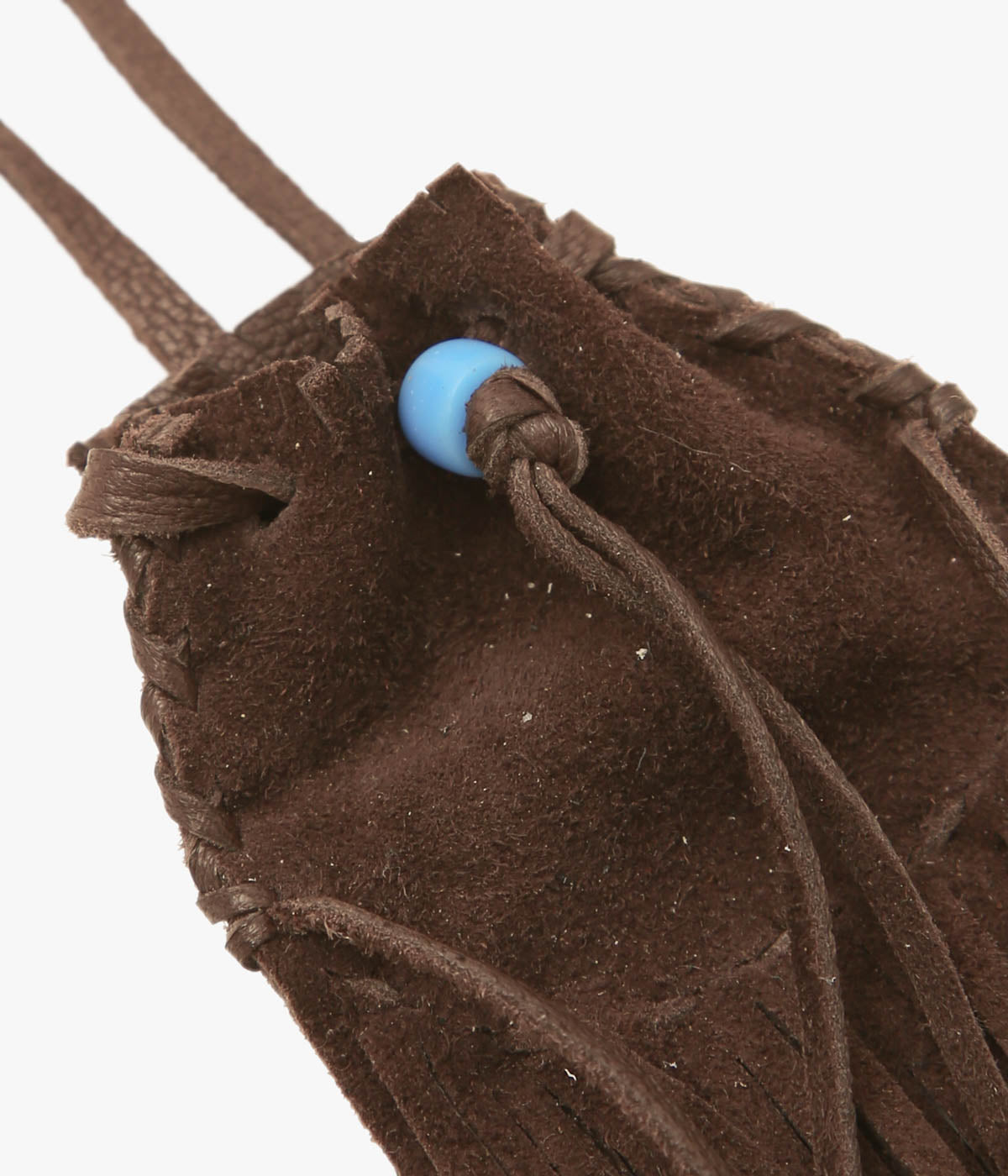 PAM DIETRICH ''AMULET POUCH DEERSKIN'' (CHOCOLATE SUEDE)
