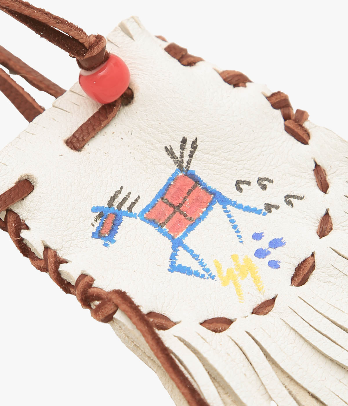 PAM DIETRICH ''AMULET POUCH THUNDERHORSE PAINT'' (CREAM)