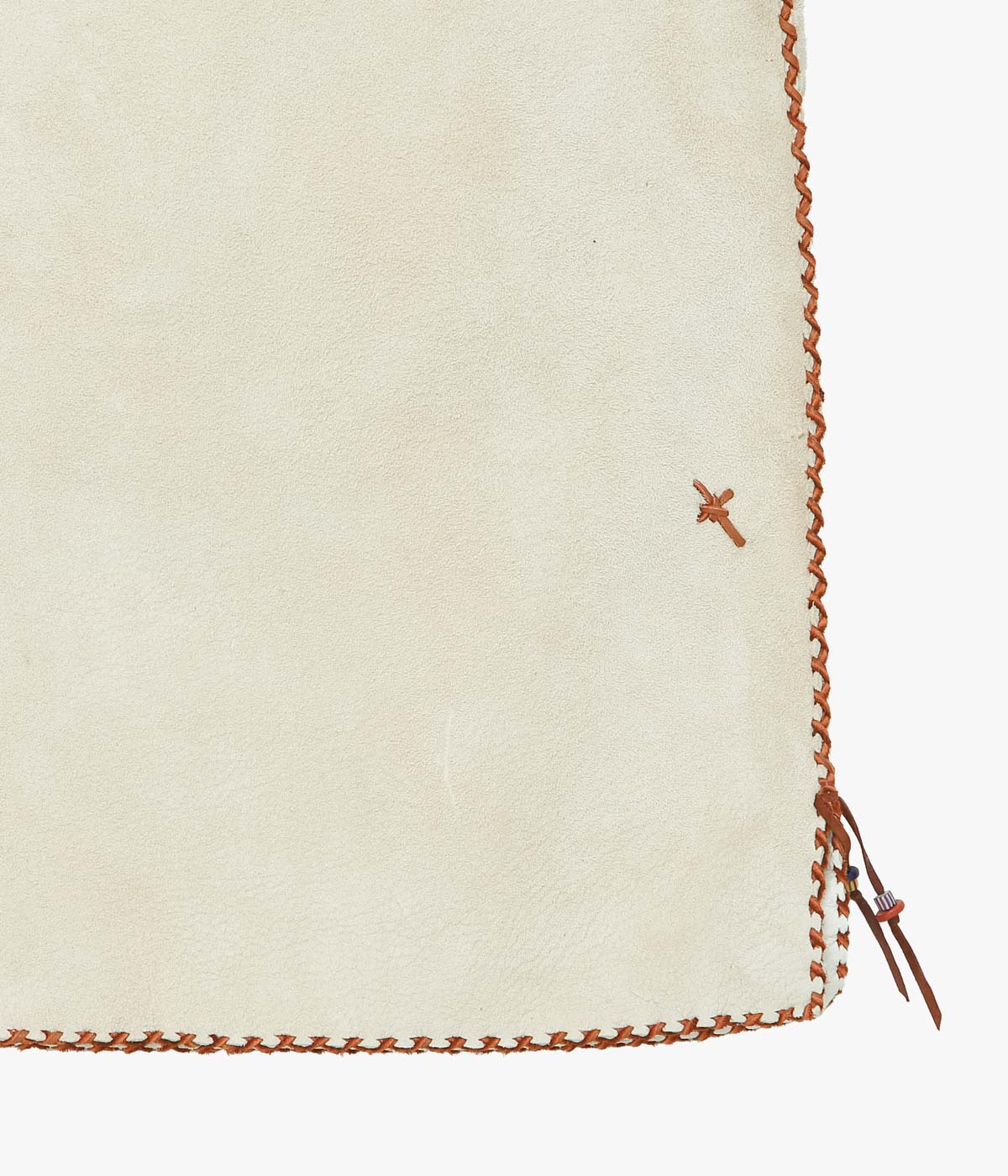 PAM DIETRICH 'DEERSKIN VEST' (CREAM|TOBACCO SUEDE)