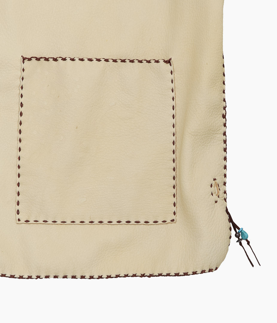 PAM DIETRICH ''DEERSKIN VEST'' (PALOMINO GRAIN / TOBACCOLACE)