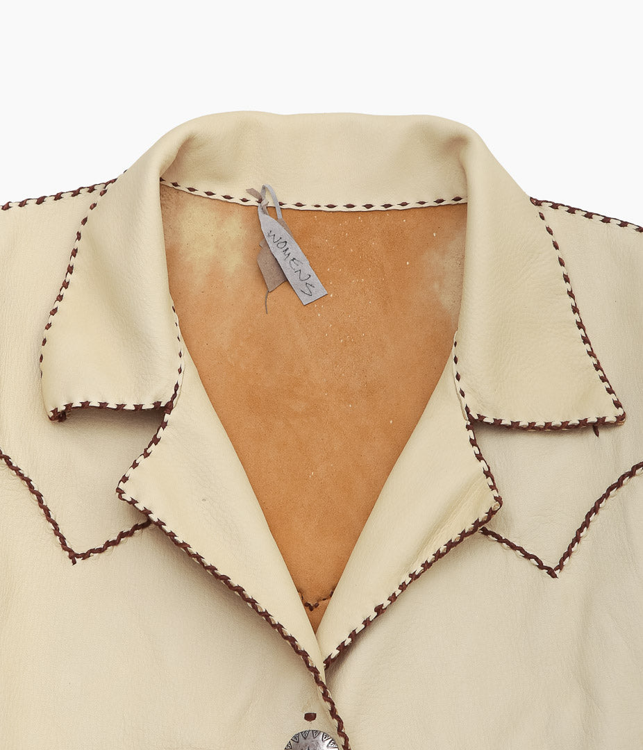 PAM DIETRICH ''WOMEN'S DEERSKIN MY JACKET'' (PALOMINO GRAIN / TOBACCOLACE)