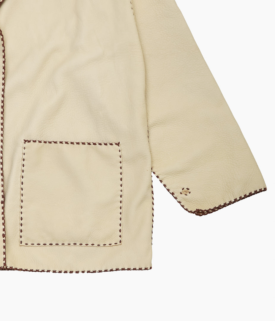 PAM DIETRICH ''WOMEN'S DEERSKIN MY JACKET'' (PALOMINO GRAIN / TOBACCOLACE)