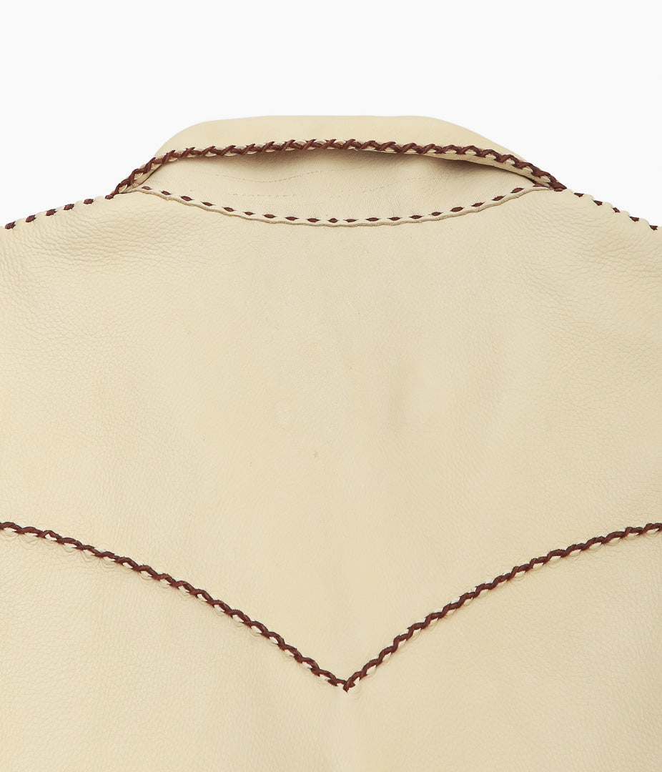 PAM DIETRICH ''WOMEN'S DEERSKIN MY JACKET'' (PALOMINO GRAIN / TOBACCOLACE)