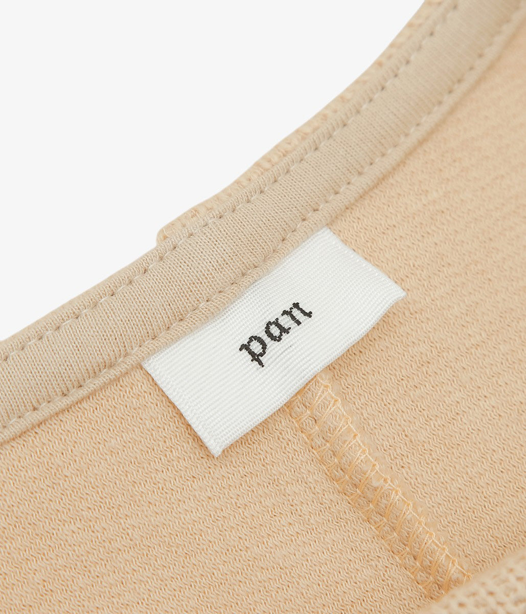 PAN ''COTTON RIB CARDIGAN'' (BEIGE)
