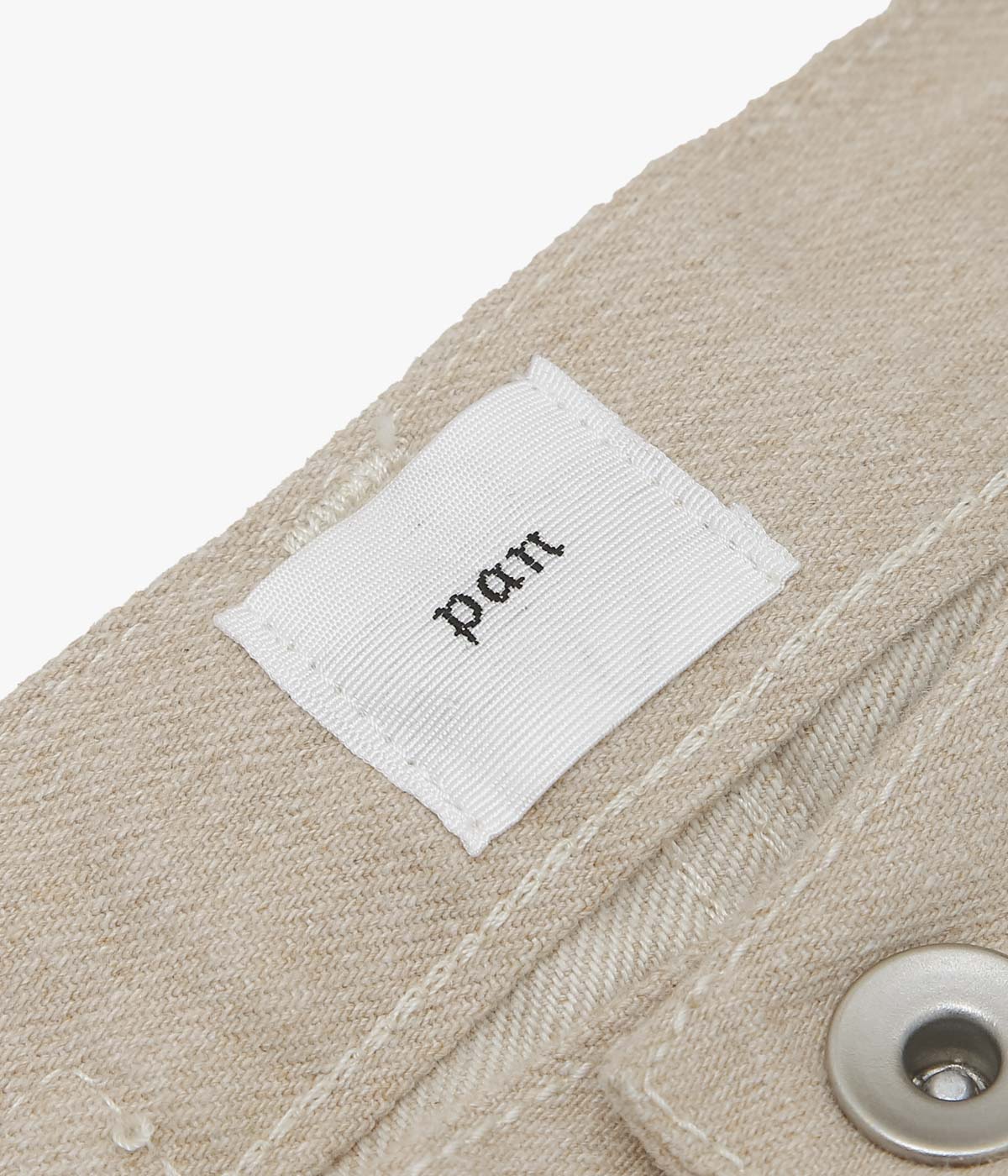 PAN "DENIM BAGGY ROLL PANTS" (BEIGE)