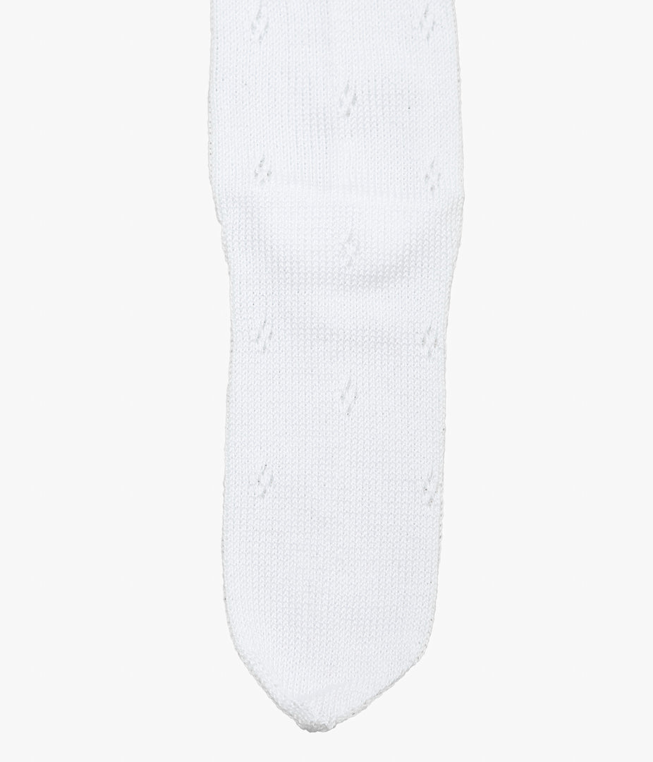 PAN ''FLOWER BASQUE SOCKS'' (WHITE)