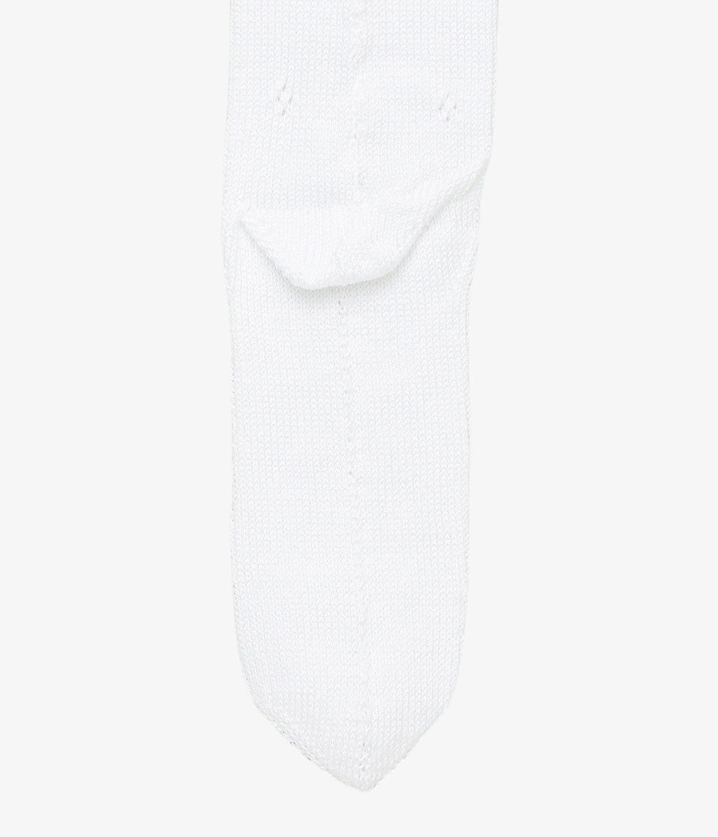 PAN ''FLOWER BASQUE SOCKS'' (WHITE)